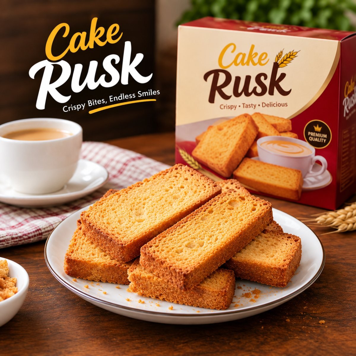 Premium Cake Rusk — Khushab Dhoodh