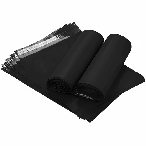 Plain Black Courier Flyer bags