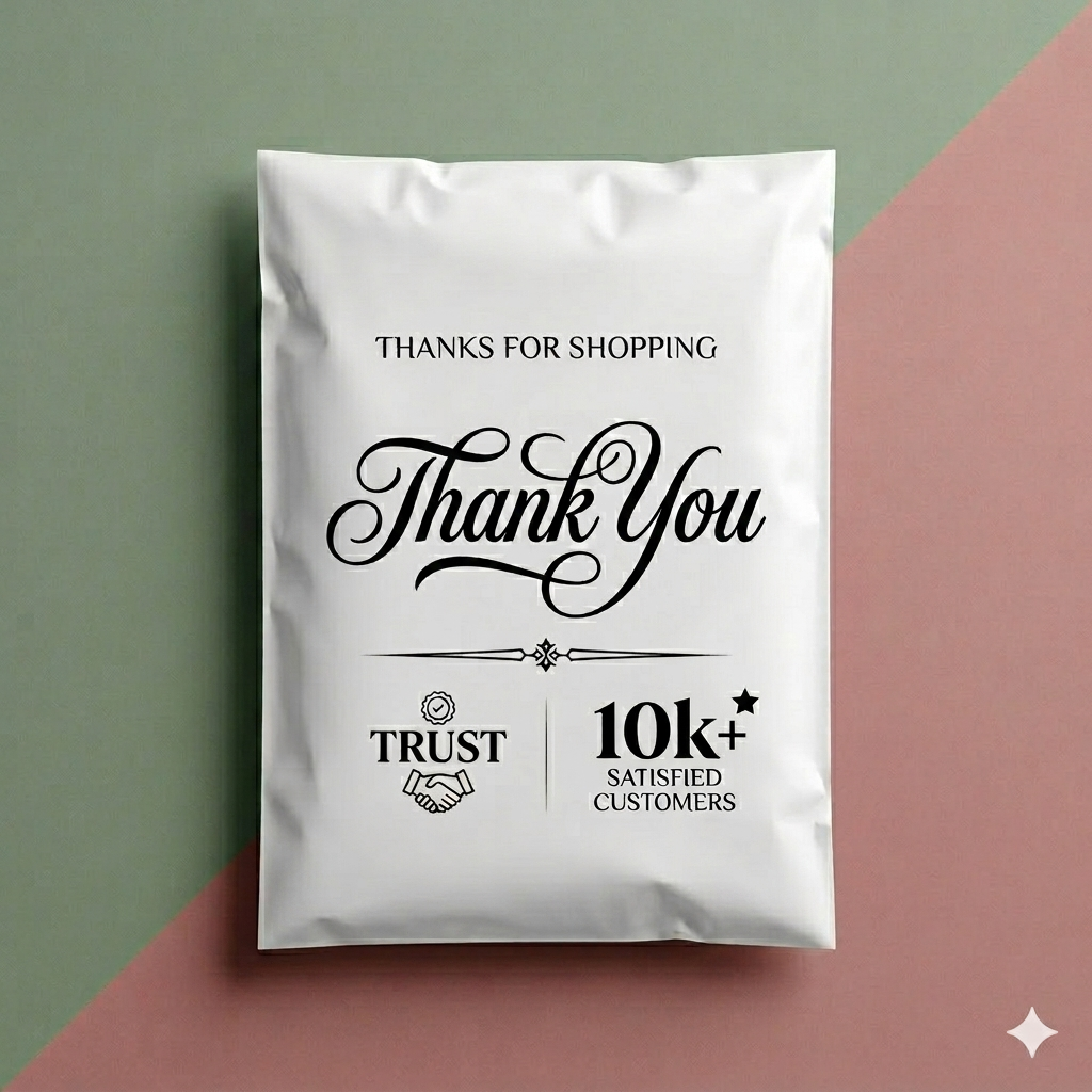 Thank You Courier Flyer Bags for E-commerce Branding